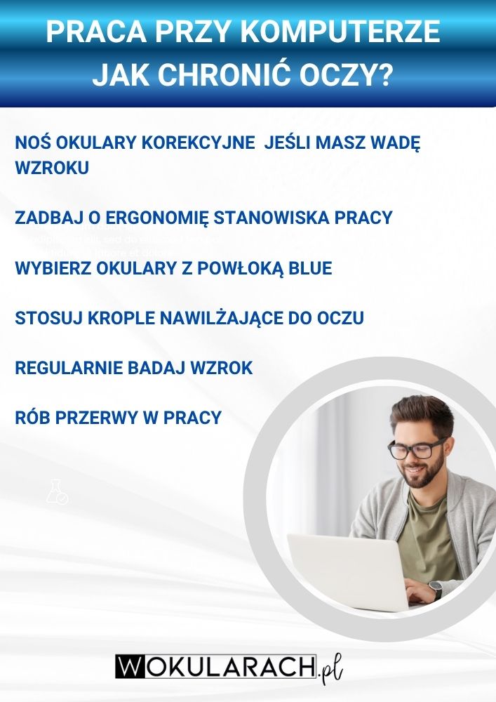 jak chronić oczy podczas pracy przy komputerze