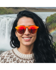 Okulary przeciwsłoneczne Gepetto Abba Orange z polaryzacją