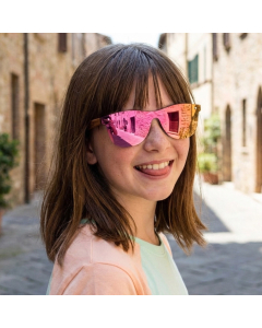 Okulary przeciwsłoneczne Gepetto Boney M Watermelon Kids z polaryzacją dziecięce