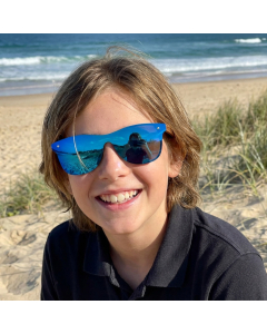 Okulary przeciwsłoneczne Gepetto Boney M Navy Kids z polaryzacją dziecięce