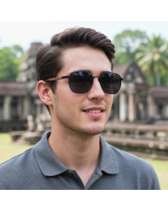 Okulary przeciwsłoneczne Gepetto Otis Black z polaryzacją