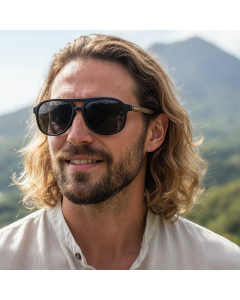 Okulary przeciwsłoneczne Gepetto Greg Black Raven z polaryzacją