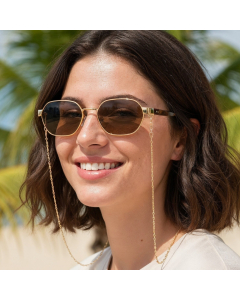 Okulary przeciwsłoneczne Senja x Paula Jagodzińska 17224 C4 z polaryzacją z łańcuszkiem