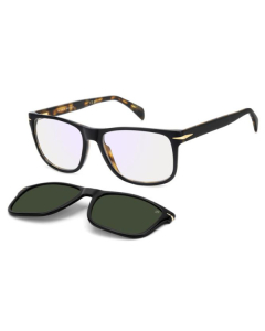 David Beckham 1188/C WR7 57 UC z nakładką przeciwsłoneczną z polaryzacją