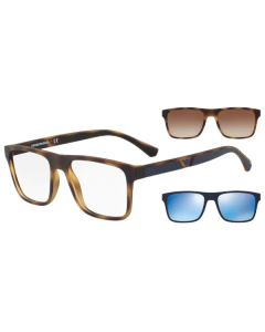 Emporio Armani 4115 5089/1W 54 z nakładkami przeciwsłonecznymi